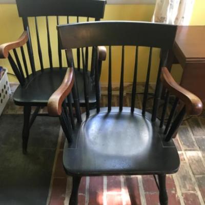 LOT #473 Pair of  Vintage Nichols & Stone Arm Chairs 