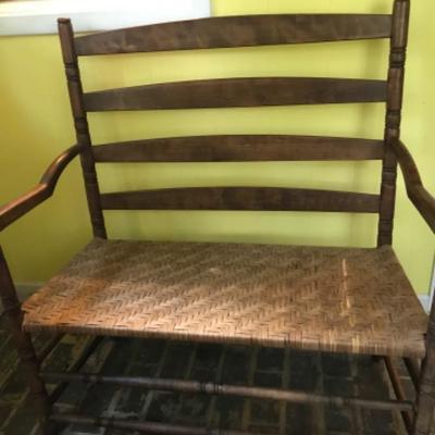 LOT # 474 Antique New England Wagon Bench 