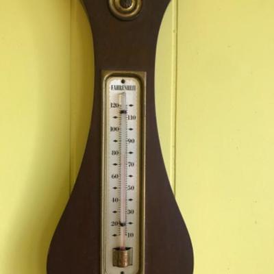 LOT # 480 Vintage Wooden Barometer