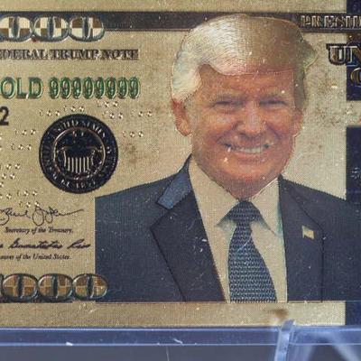 Donald Trump Collectable $1000.00 Bill 109