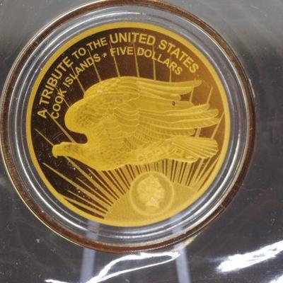 2020 5 Dollar St Gaudens tribute .9999 Fine Gold Coin  132