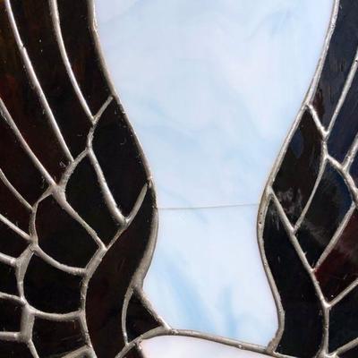 Awesome Harley Davidson Motor Cycles Logo and Eagle Stained Glass Window
