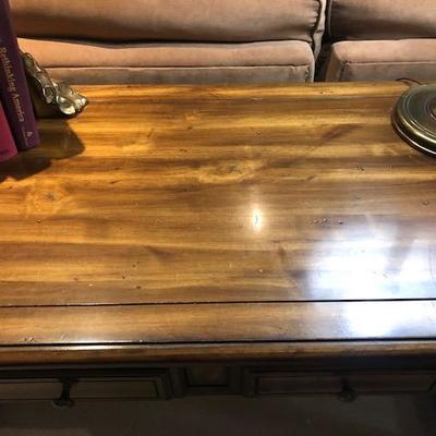 Wood sofa table