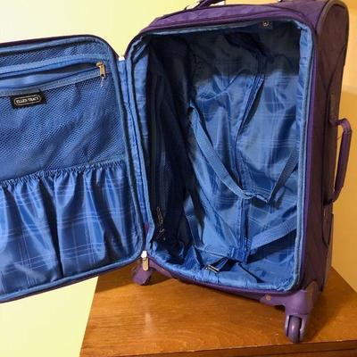 Purple suitcase