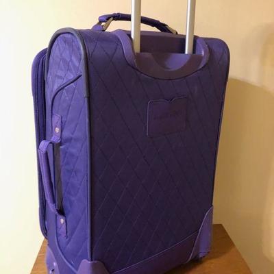 Purple suitcase