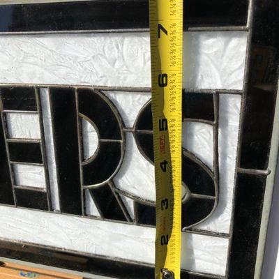 Raiders Football Stained Glass Window with Pirate Raider Logo