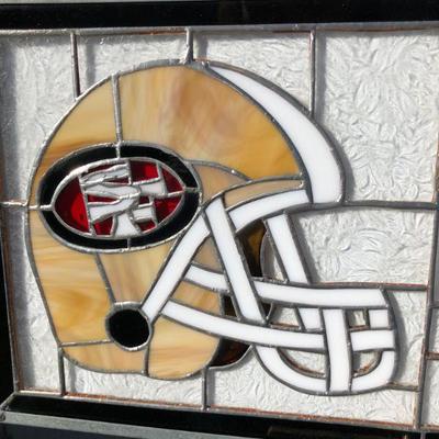 San Francisco 49ers Football Stained Glass Window Decor