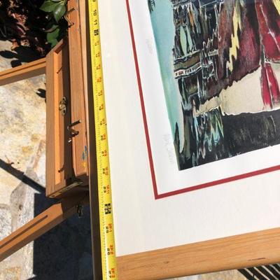 Beautiful Mark Stevens Reflections Boat and Water Scene Signed Lithograph