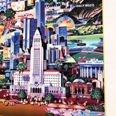 Signed Limited Edition Hiro Yamagata 1984 Olympics LA's the Place Poster