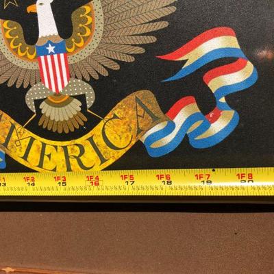 Signed Charles Wysocki I Love America Eagle Quality Lithograph