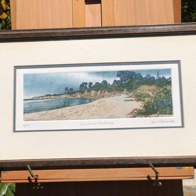 Mendocino Headlands Janet Edwards Etching Artist Print