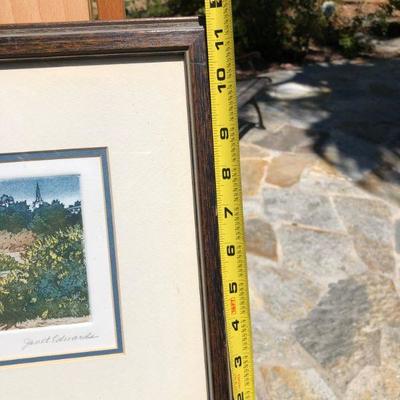 Mendocino Headlands Janet Edwards Etching Artist Print