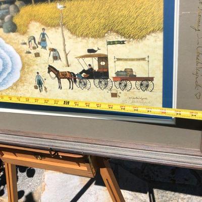 Signed Charles Wysocki Clammers at Hodge's Bay Numbered Lithograph