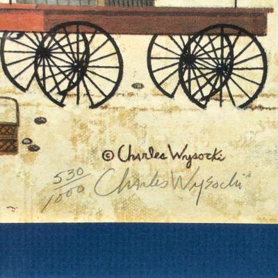 Signed Charles Wysocki Clammers at Hodge's Bay Numbered Lithograph