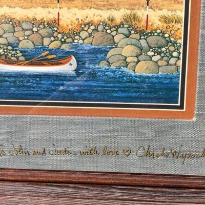 Large Limited Edition Charles Wysocki Salty Witch Bay Framed Lithograph 