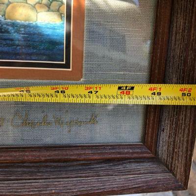 Large Limited Edition Charles Wysocki Salty Witch Bay Framed Lithograph 