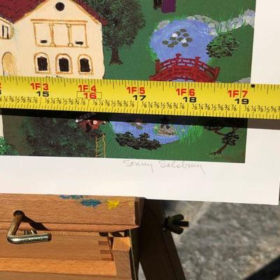 Pasadena Rose Bowl Signed Numbered Lithograph by Sonny Salsbury