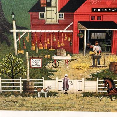 Signed Numbered Charles Wysocki Mr. Swallobark Limited Edition Lithograph