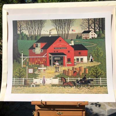 Signed Numbered Charles Wysocki Mr. Swallobark Limited Edition Lithograph