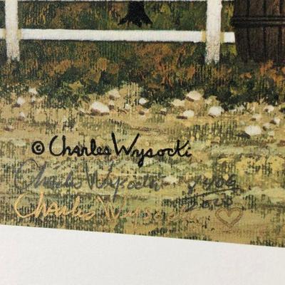 Signed Numbered Charles Wysocki Mr. Swallobark Limited Edition Lithograph