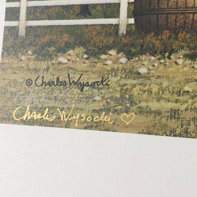 Signed Numbered Charles Wysocki Mr. Swallobark Limited Edition Lithograph