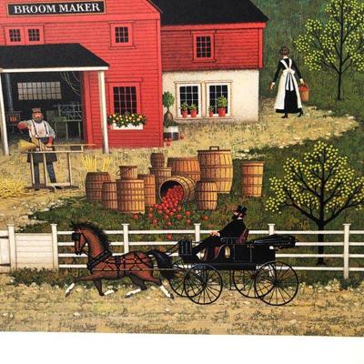 Signed Numbered Charles Wysocki Mr. Swallobark Limited Edition Lithograph