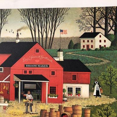 Signed Numbered Charles Wysocki Mr. Swallobark Limited Edition Lithograph