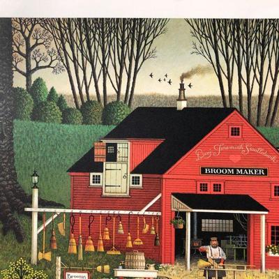 Signed Numbered Charles Wysocki Mr. Swallobark Limited Edition Lithograph