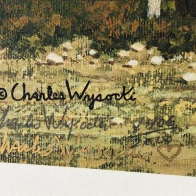 Signed Numbered Charles Wysocki Mr. Swallobark Limited Edition Lithograph