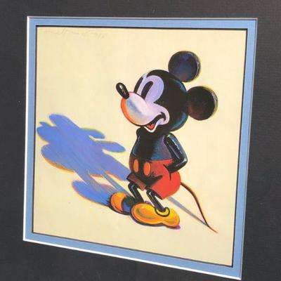 Vintage Mickey Mouse Disney 1980s Original Drawing and Collectible Prints