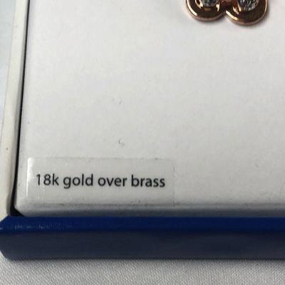 J8: 18k Gold over Brass Butterfly Necklace