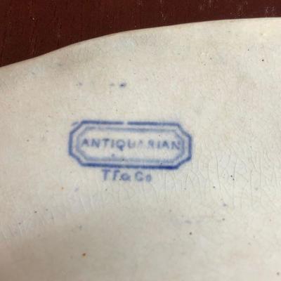 Beautiful Antiquarian Blue and White Porcelain Platter