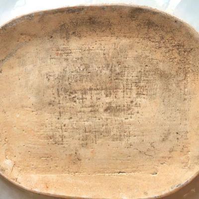 Large Antique Nanking Blue and White Porcelain Platter River Scene