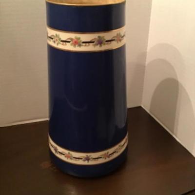 LOT # 546 Antique Lenox Blue Vase 