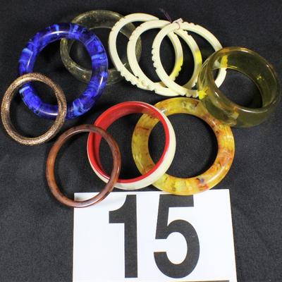 LOT#15: Assorted Mid-Century Bangle Bracelets #1