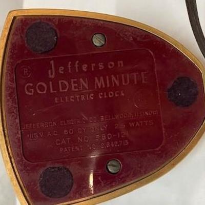 LOT#29: Deco Jefferson Golden Minute Clock