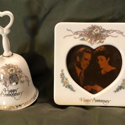 Happy Anniversary Photo Frame and Bell