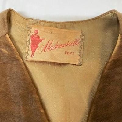 LOT#57: Mademoiselle Furs Vest & Banana Republic Belt