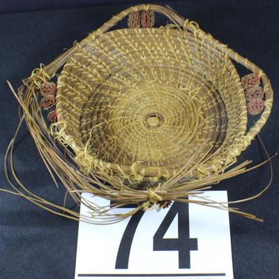 LOT#74: Vintage Pine Needle Basket