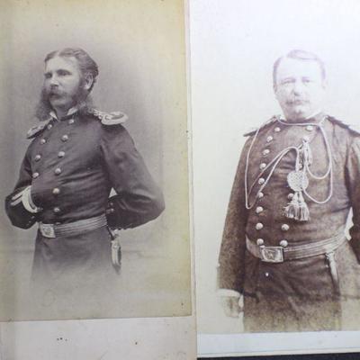 LOT#92: 4 Vintage Photos of Men in Uniforms (New Images Added) 