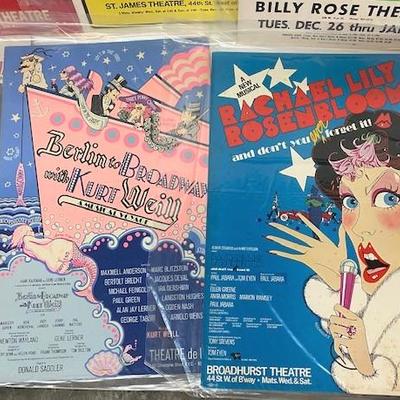 LOT#101: 1970s Broadway Showcards 