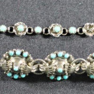 LOT#126: Sterling Pin & Bracelet Set