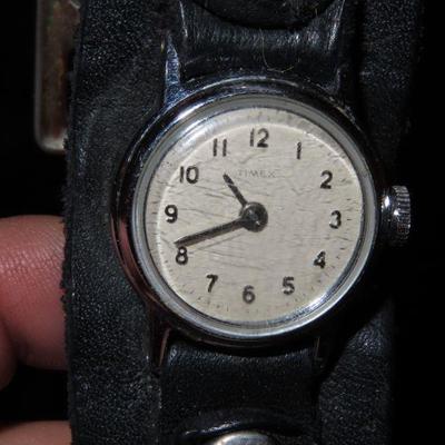 Vintage Timex Watch leather band