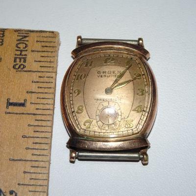 Gruen Curvex Precision Cal. 10k Gold Filled Swiss Menâ€™s Watch (parts)