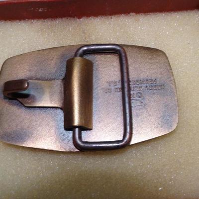 Vintage Masonic Belt Buckle, Brass