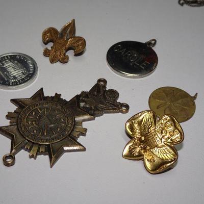 Boy-scout & Fraternal Pins and Charm Lot