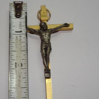 Small Gold Tone Crucifix, Made in Italy 