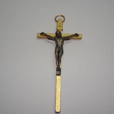 Small Gold Tone Crucifix, Made in Italy 