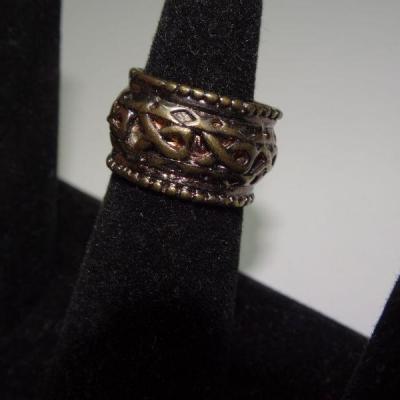 Silver Gold & Brass Tone Ring