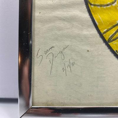 Hand drawn Seal of the Canal Zone Isthmus of Panama by Sean Dougan 1981